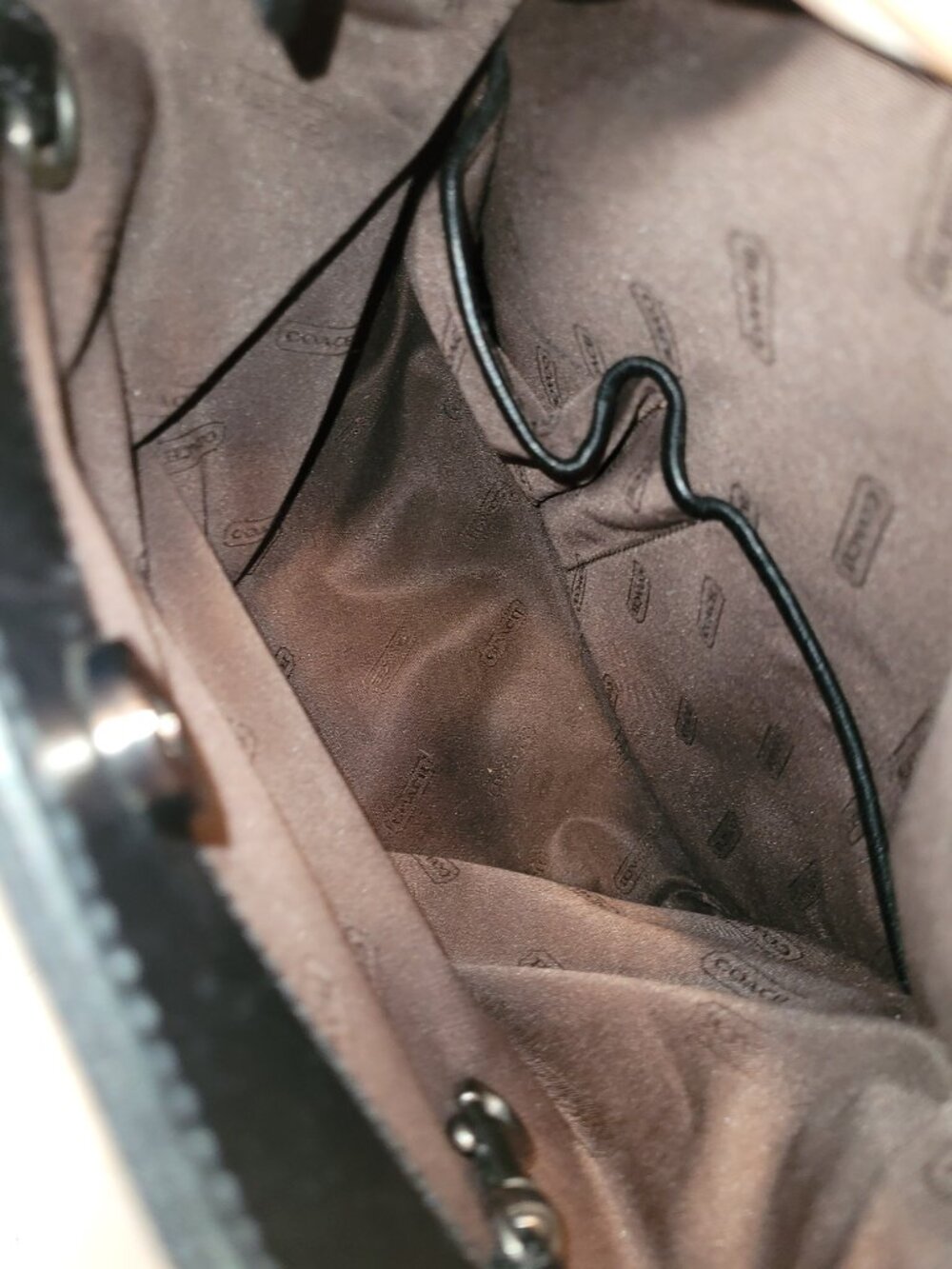 COACH Mercer Nylon Twill Tote - Picture 9 of 12